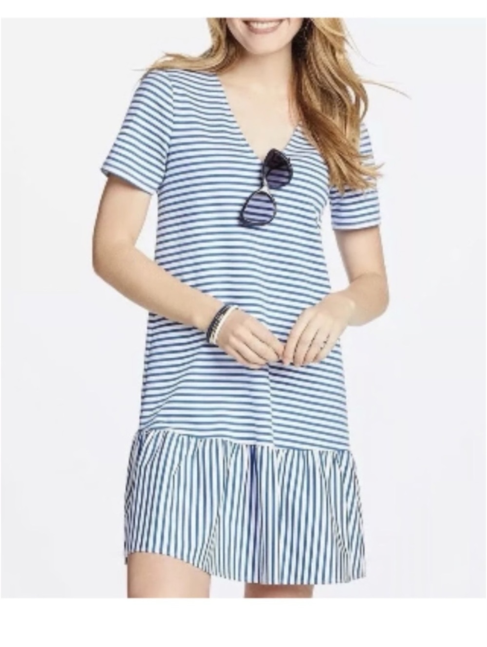 Draper James Striped V-Neck
Size Small